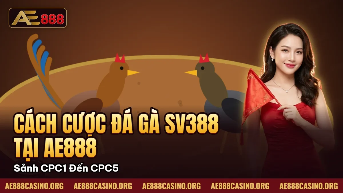Cách Cược Đá Gà SV388 Tại AE888 – Sảnh CPC1 Đến CPC5